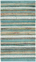 Safavieh Montauk MTK975C 2'6" x 4'0" Aqua / Multi Area Rug