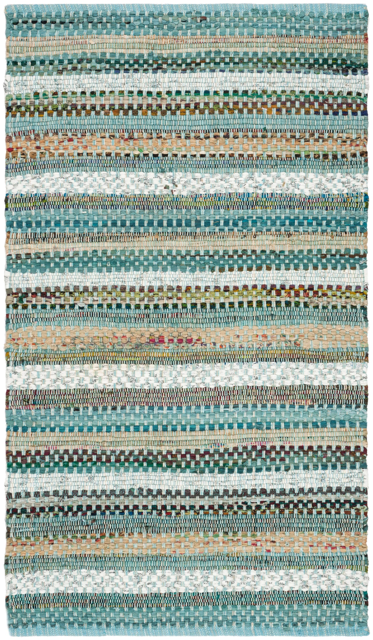 Safavieh Montauk MTK975C 2'6" x 4'0" Aqua / Multi Area Rug