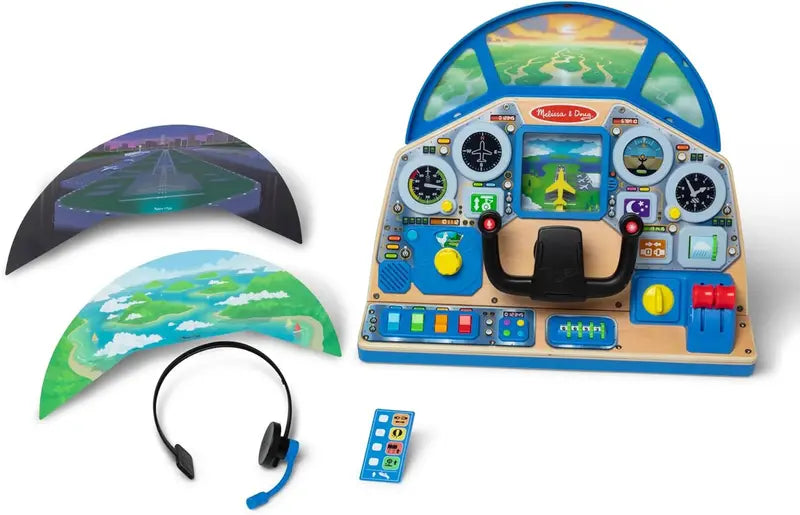 Melissa & Doug Pilot Play Set – Interactive Dashboard Toy for Imaginative Role-Play