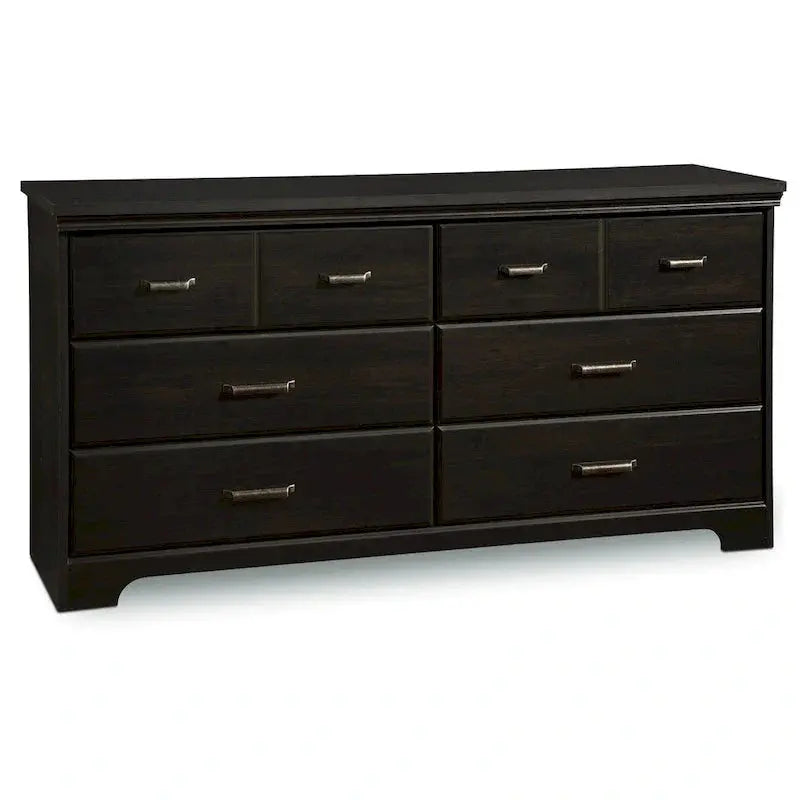 Versa Country Cottage Double Dresser – 6-Drawer Rustic Bedroom Storage Solution