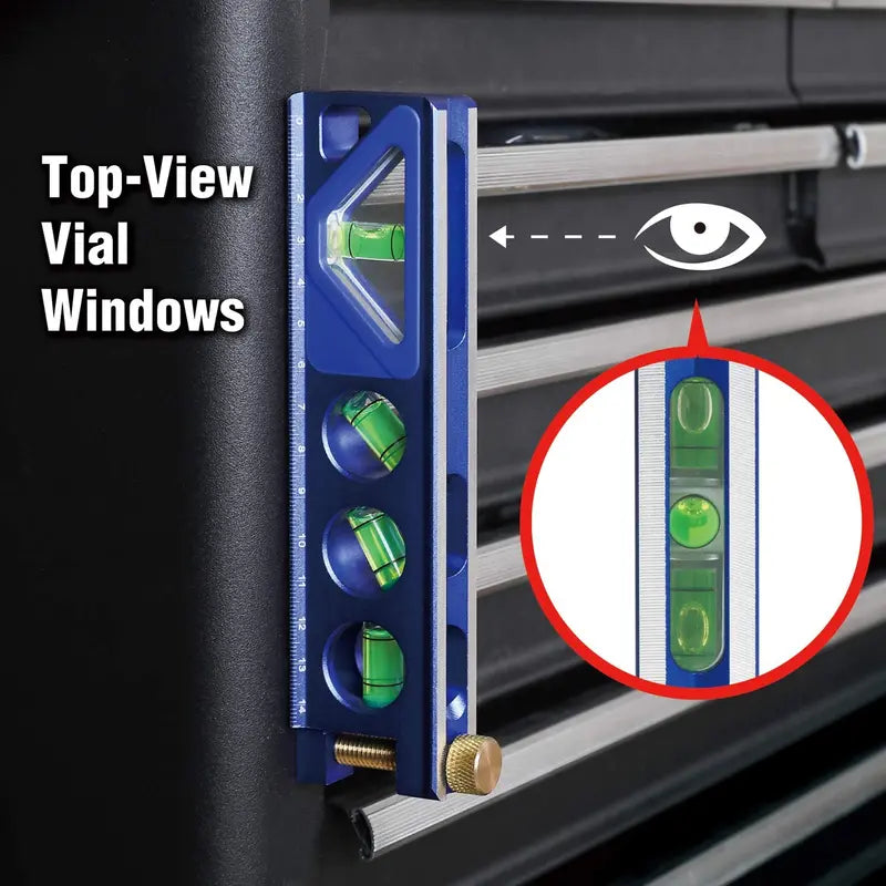 WORKPRO Aluminum Torpedo Level – 6.5-Inch Precision Bubble Level for Contractors