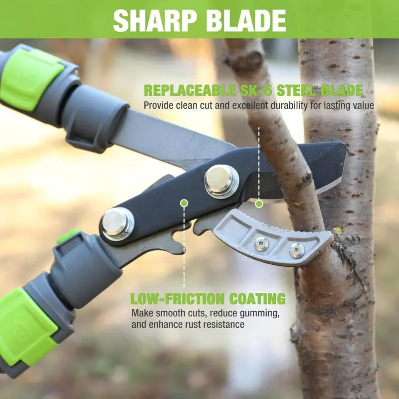 WORKPRO Extendable Anvil Lopper – 25″ to 37″ Adjustable Garden Trimmer