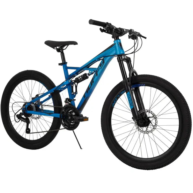 Oxide 24-Inch Boys' Mountain Bike – Lightweight Aluminum Frame, Blue Finish, Ages 8–12