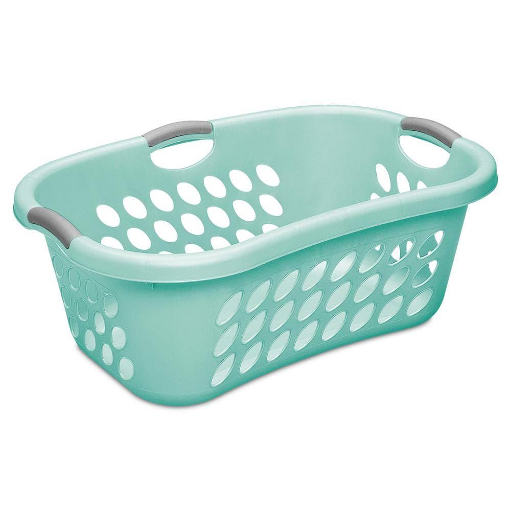 Sterilite Laundry Basket, Aqua