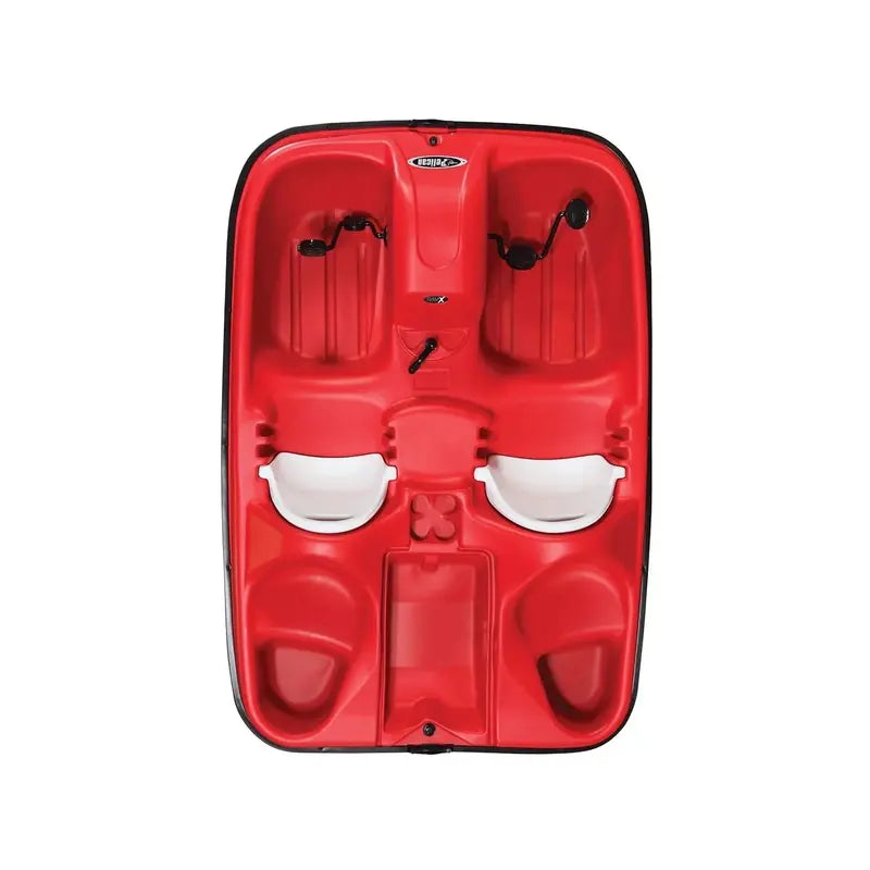 Pelican Monaco 5-Seat Pedal Boat – Adjustable Seating, Red & White Design