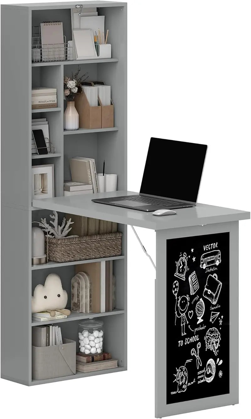Wall-Mounted Folding Writing Desk – Space-Saving Multifunctional Home Office Workstation