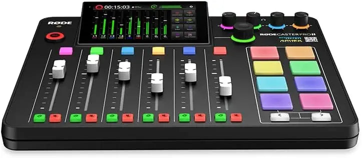 RODE RODECaster Pro II – All-in-One Podcasting, Streaming, and Audio Production Studio Console (Black)