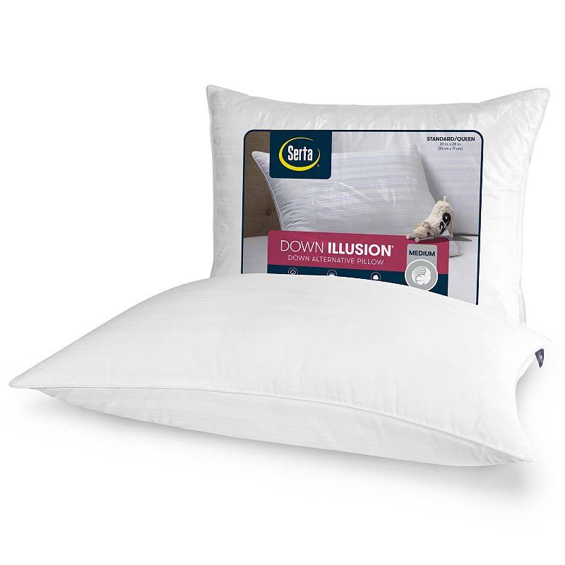 Serta Down Illusion Medium Bed Pillow - Queen