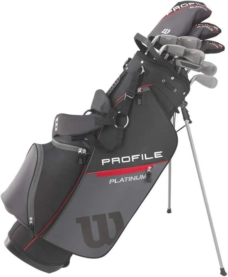 Wilson Profile Platinum Right-Handed Golf Club Set – Includes Stand Bag & Full Irons