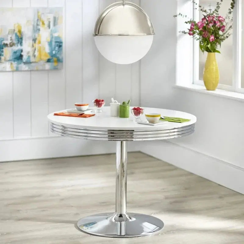 Simple Living Raleigh Retro Dining Set – 5-Piece Vintage-Inspired Table and Chair Ensemble
