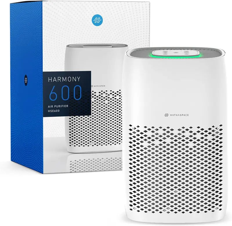 Smart Air Purifier HSP001 by Brand – True HEPA, 99.9% Dust & Odor Removal, Covers 700 SqFt, Ideal for Allergies, Smoke & Pets