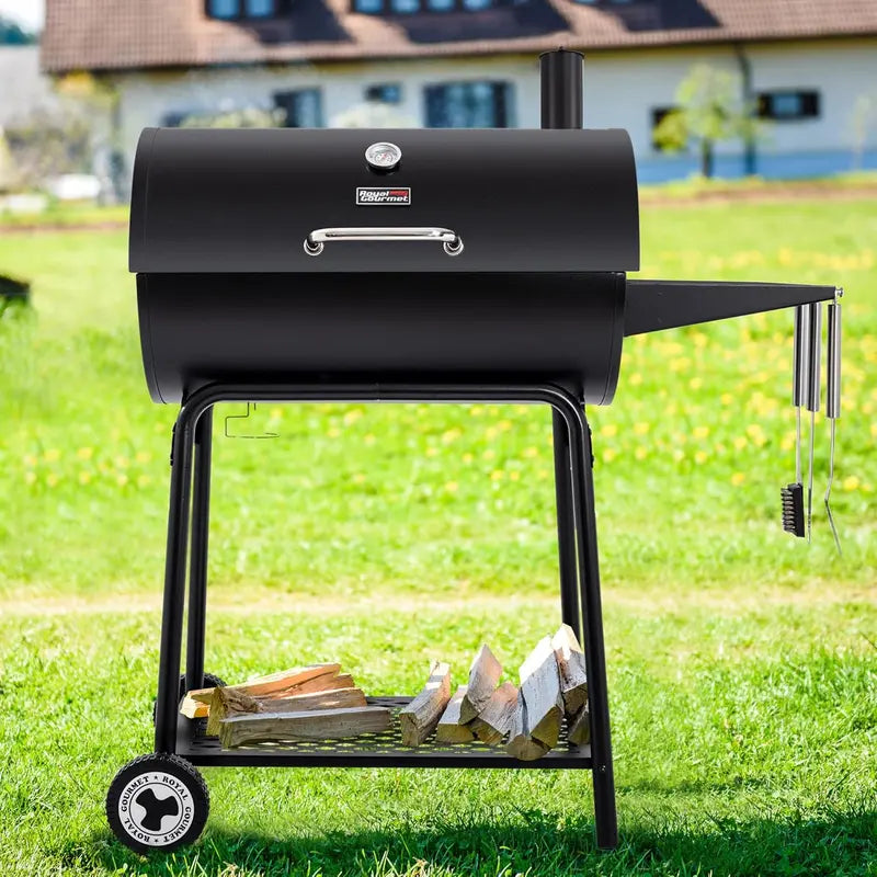 Royal Gourmet CC1830 30-Inch Barrel Charcoal Grill with Warming Rack