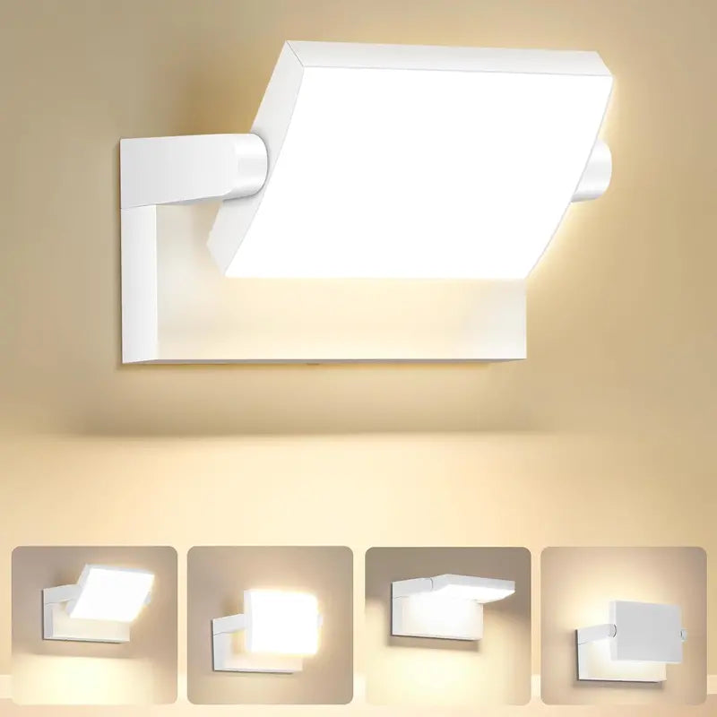 Weatherproof Outdoor Wall Light – 40W Modern Adjustable Exterior Fixture, 6000K Cool White