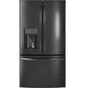PFE28KBLTS French Door Refrigerator – 36-Inch, Black Stainless Steel, Advanced Cooling System