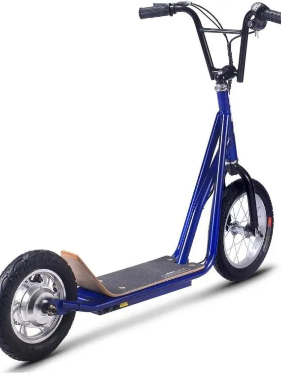 Groove-350 Electric Scooter, 36V 350W, Big Wheel, Lithium Battery, Blue