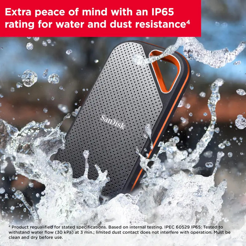 SanDisk 1TB Extreme PRO Portable SSD – Up to 2000 MB/s Transfer Speed