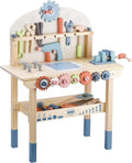 Wooden Kids' Tool Workbench – Hands-On Construction Play Table with Integrated Tool Set