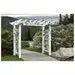 Vita Fairfield Grande Vinyl Arbor, White – 88″x32″x86.5″, Durable & Easy to Maintain, Ideal for Climbing Plants