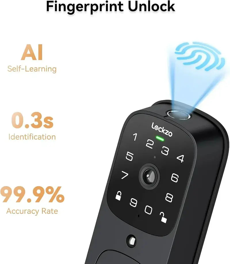 Video Doorbell Smart Lock: WiFi-Enabled Keyless Entry with Integrated Front-Door Camera