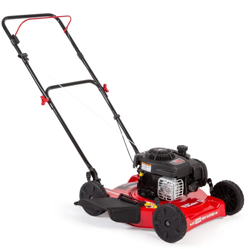 Hyper Tough 20″ Gas-Powered Push Mower — 125cc Briggs & Stratton Engine, Prime N Pull Start, 5-Height Settings