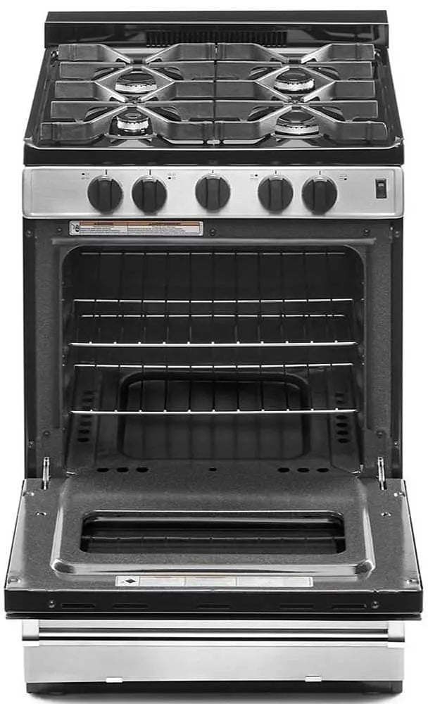 Whirlpool ADA 24 Stainless Steel Freestanding Gas Range With Sealed Burners