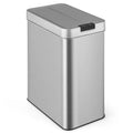 Slim Touchless Kitchen Trash Can – 13.2-Gallon Motion-Sensor Bin with Wing Lid & Smudge-Resistant Finish