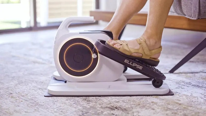 LegXercise Motorized Seated Elliptical, 3-Speed, Remote Control, LED Counter, Boost Leg Mobility