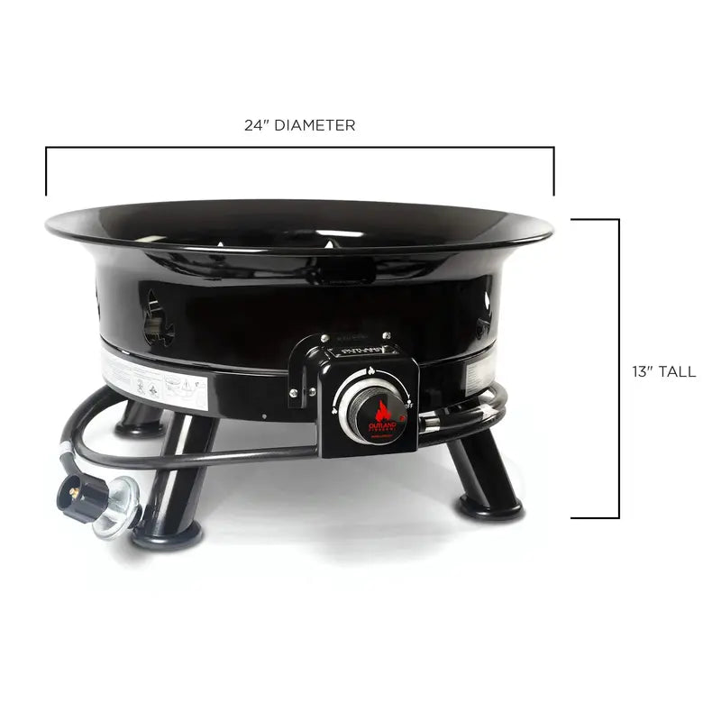 Outland Living Firebowl Deluxe 883 Propane Gas Fire Pit, 58,000 BTU, Portable, Outdoor Camping & Backyard Use