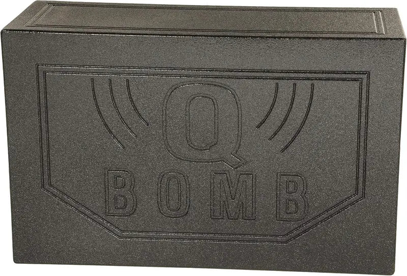 QPower QBOMB12VL Dual 12-Inch Vented Subwoofer Enclosure – Durable MDF Cabinet with Rhino Liner Finish