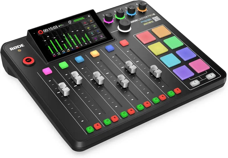 RODE RODECaster Pro II – All-in-One Podcasting, Streaming, and Audio Production Studio Console (Black)