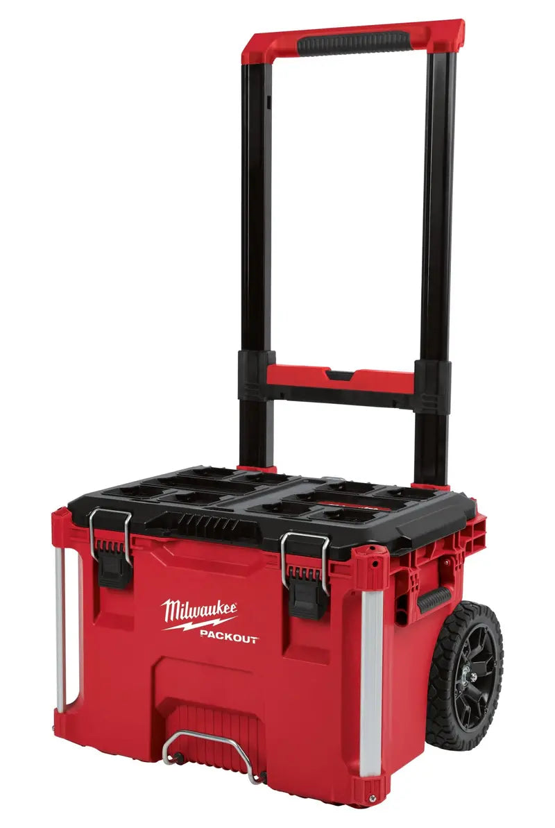 Milwaukee PACKOUT Rolling Modular Storage Box – Heavy-Duty Interlocking Organizational System