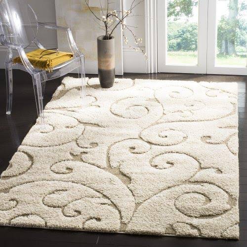 Safavieh Florida Shag Cream/Beige 8 ft. x 10 ft. Area Rug