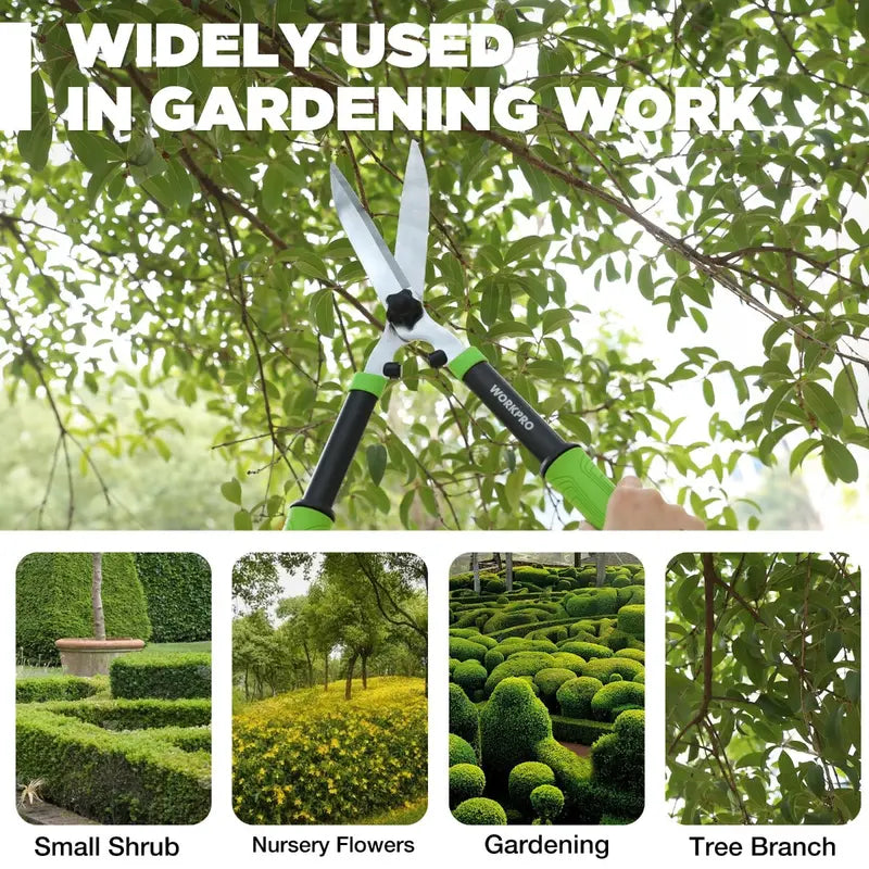 WORKPRO 23-Inch Manual Hedge Shears – Professional-Grade Trimming Tool