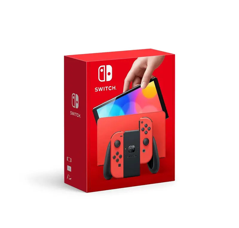 Nintendo Switch OLED Console – Limited Edition Mario Red Bundle
