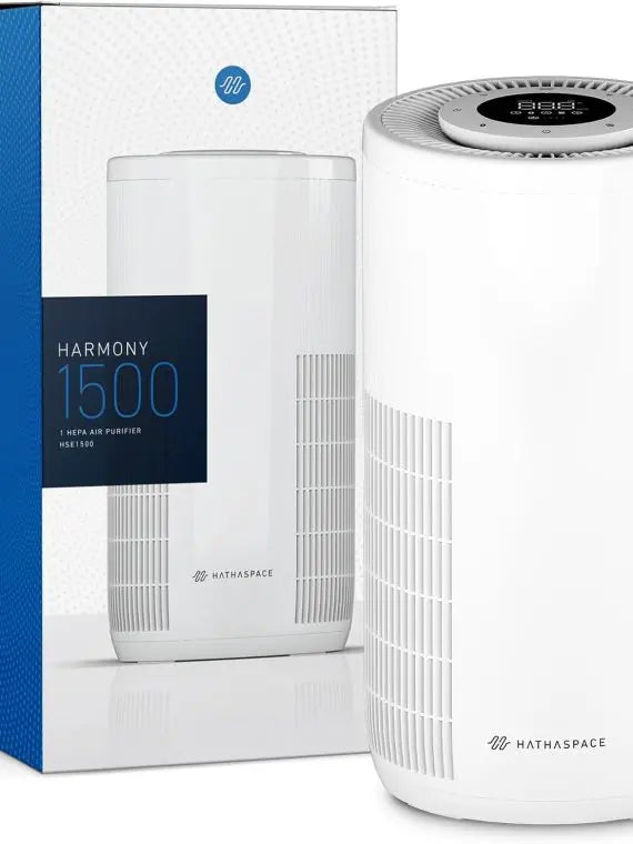 Smart Air Purifier HSP001 by Brand – True HEPA, 99.9% Dust & Odor Removal, Covers 700 SqFt, Ideal for Allergies, Smoke & Pets