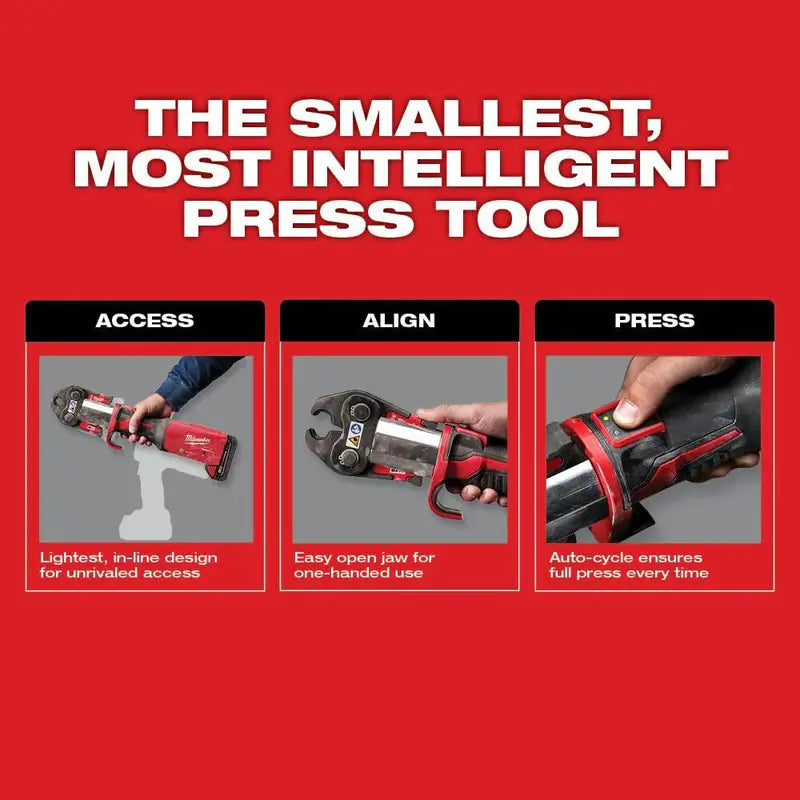 Milwaukee M18 FORCE LOGIC Press Tool with ONE-KEY – 1/2″ Crimping System