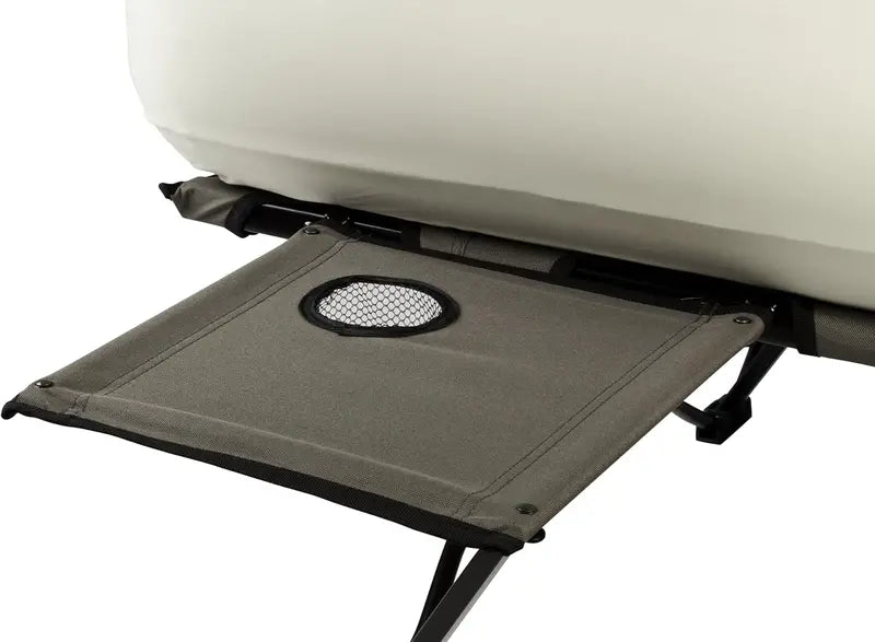 Inflatable Camping Bed Set – Includes Air Mattress, Battery-Powered Pump, and Foldable Side Table