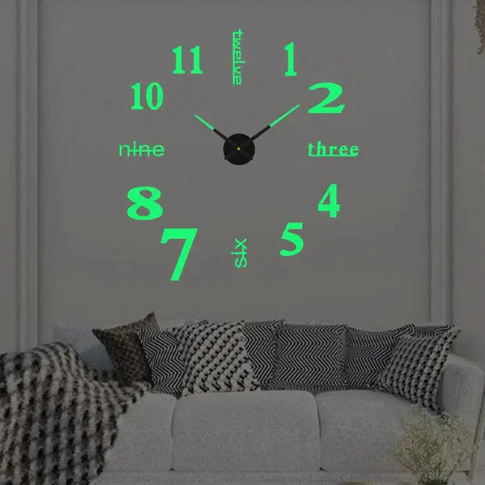 Silent Analog Wall Clock – Elegant Decorative Time Display