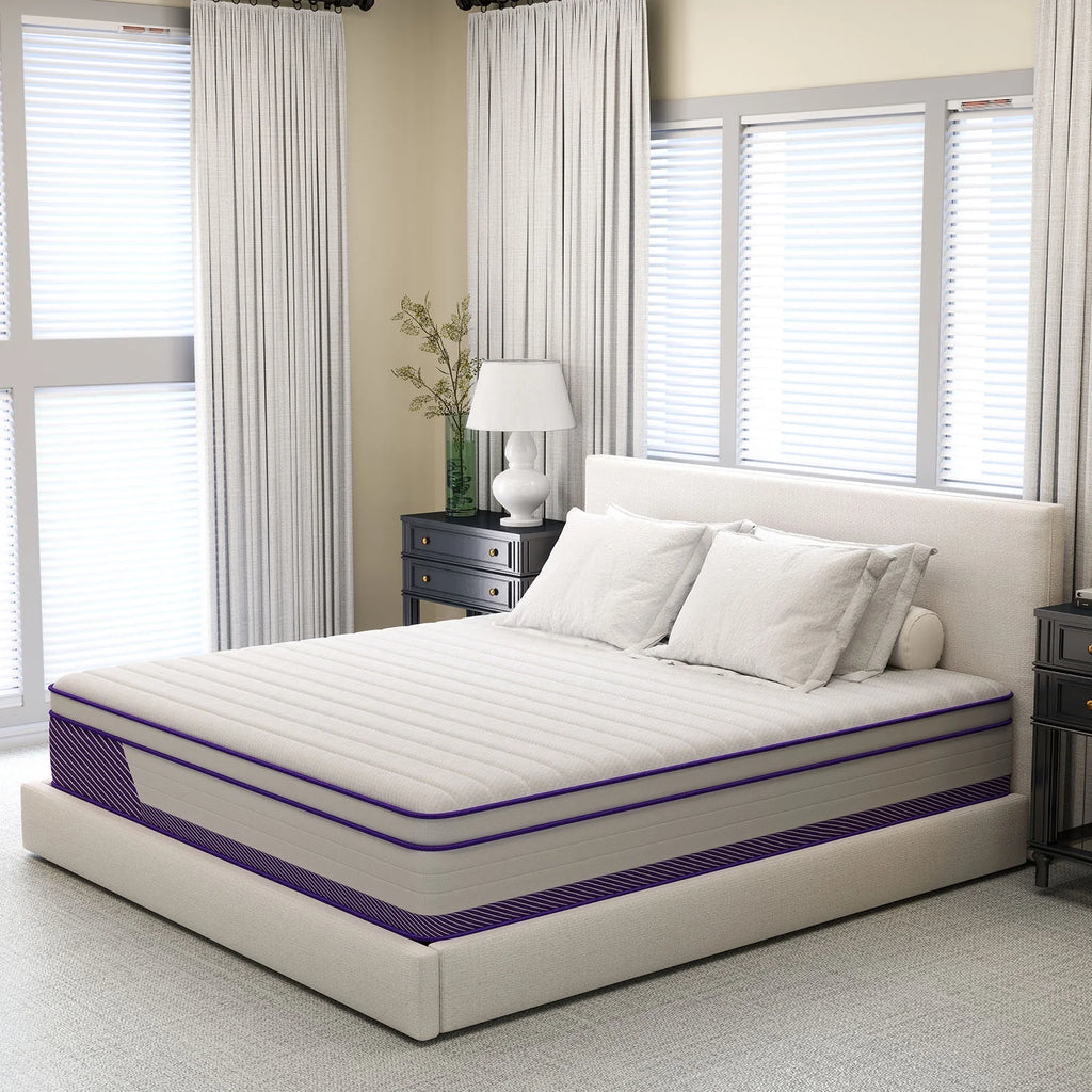 12 in Twin Mattress, Hybrid Mattresses Medium Firm in a Box