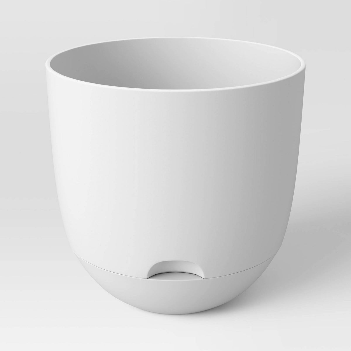 12" Wide Indoor/Outdoor Self-Watering Planter White - Room Essentials
