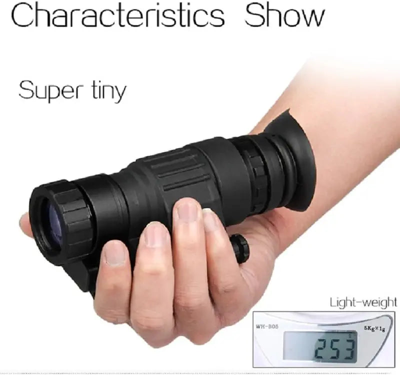 PVS-14 Digital Night Vision Monocular Goggle, 2X Zoom, IR, Black, Outdoor/Hiking