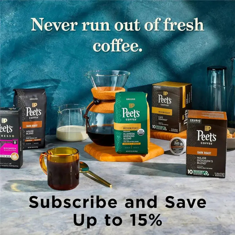 Peet's Major Dickason's Blend Dark Roast K-Cup Pods – Bold, Smoky, Full-Bodied Flavor