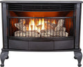 Vent-Free Dual-Fuel Freestanding Fireplace – 25,000 BTU with Built-In Thermostat