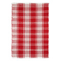 Red & White Buffalo Check Doormat by Ashland-Christmas Decorations, Size: 24�� x 36��