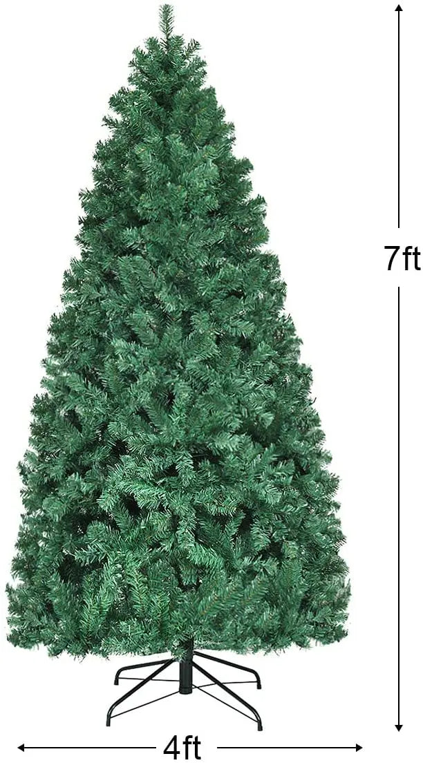 Premium Hinged Pre-Lit Artificial Spruce Christmas Tree