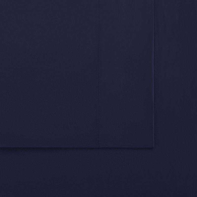 Serta Twin XL Supersoft Solid Sheet Set Navy
