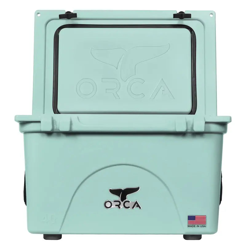 ORCA 40-Quart Hard-Sided Cooler – Rugged Insulated Ice Chest with 7-Day Ice Retention, Seafoam Green (2026)