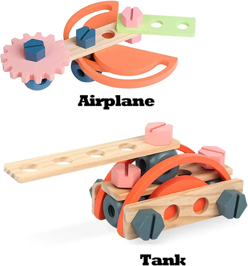 Wooden Kids' Tool Workbench – Hands-On Construction Play Table with Integrated Tool Set