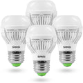 SANSI 60W Equivalent LED Light Bulb,22-Year Lifetime, 4 Pack 900 Lumens LED Bulb with Ceramic Technology, 4000K Cool White 9W Non-Dimmable, E26, A15