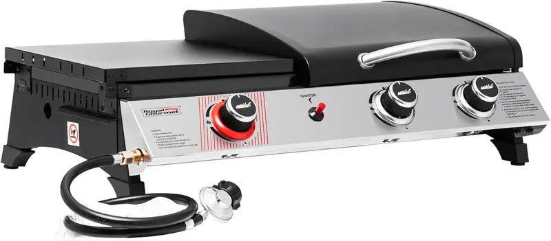 Royal Gourmet PD1305H 3-Burner Propane Grill & Griddle Combo – Lid-Integrated 3-in-1 Cooking Station